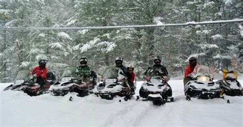 It is designed to be operated on snow and ice and does not require a road or trail. Experience Snowmobile Season in the Adirondacks This Winter