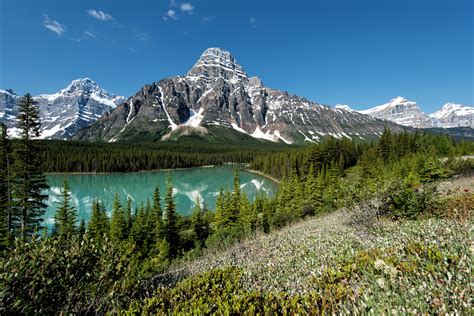 4k 5k Canada Parks Lake Mountains Scenery Forests Stones Banff