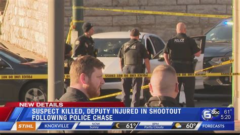 Suspect Killed Deputy Injured In Shootout Following Police Chase