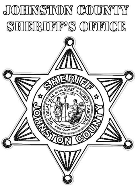 Police Badge Coloring Page Sketch Coloring Page