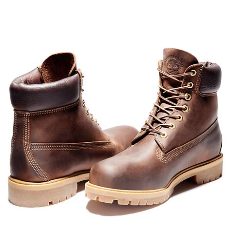6 Inch Boot Imperméable Timberland® Premium Heritage Pour Homme En Marron Foncé Timberland