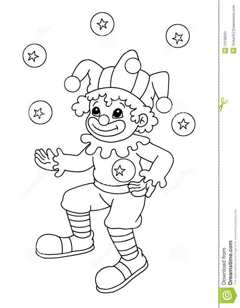 Black And White Clown Stock Illustration Illustration Of Circus