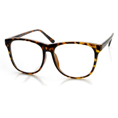Large Oversize Horned Rim Glasses That Features Smooth Bold Curves And