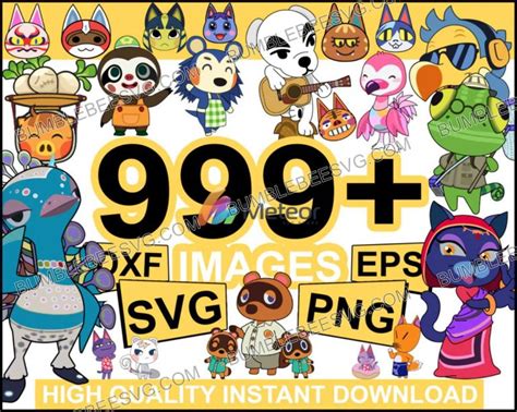 1000 Animal Crossing Svg Bundle Animal Crossing Svg Tom Nook Svg