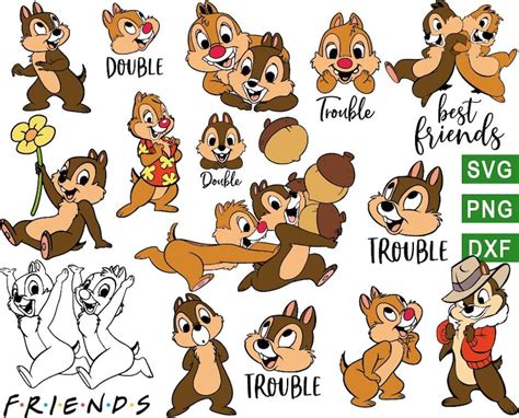 Chip And Dale Svg Mickey Svg Disney Svg Chip And Dale Png Etsy
