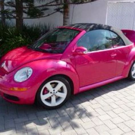 Hot Pink Convertible Vw Bug Volkswagen Beetle Convertible Vw Beetle