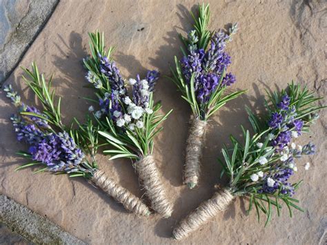 Order cut peonies for diy arrangements for weddings, graduations, parties & other special occasions here. Lavender & rosemary buttonholes | Lavender wedding flowers ...