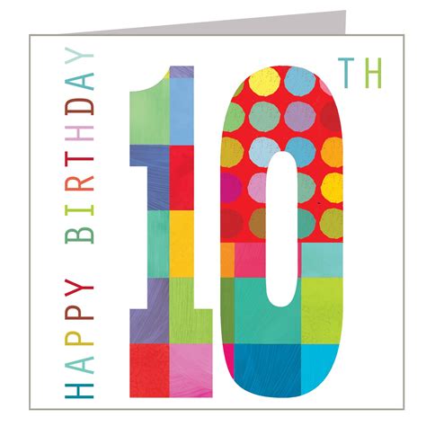 Sparkly 10th Birthday Card By Kali Stileman Publishing Birthday Cards Cards Birthday