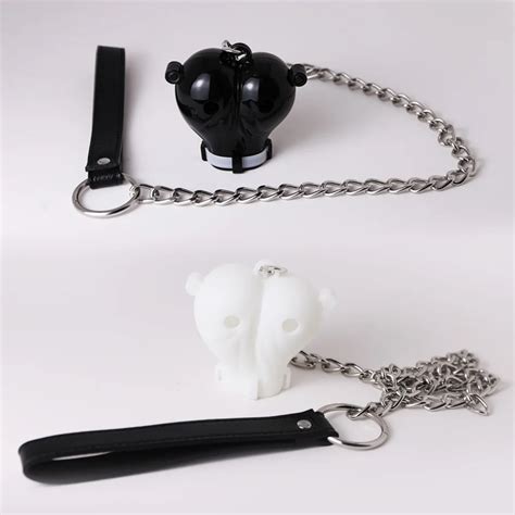 new resin 3d printed ball sleeve scrotum pendant with chain testicle squeezer device lightweight