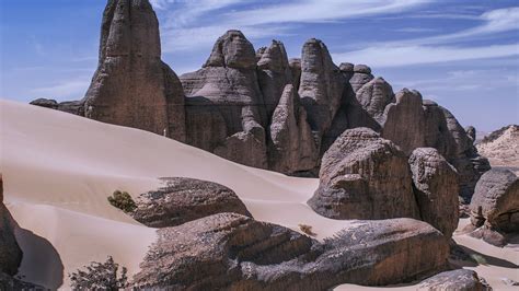 Africa Algeria Desert Dune National Park Rock Sahara Sand Tadrart