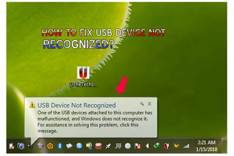 How To Fix Usb Device Not Recognized In Window 10 8 7