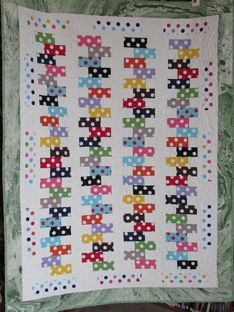 Polka Dot Love Quilted Throw 44 X 58 Inches Etsy Throw Quilt Polka
