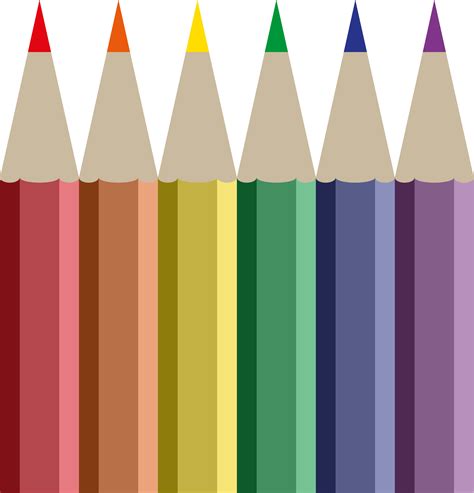 Clipart - Coloured Pencils
