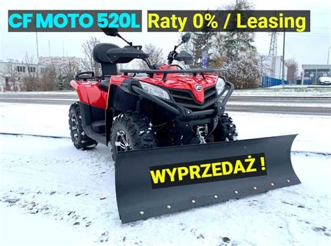 Quad CF Moto 520L Pług Kufer Gratisy Raty 0 Leasing Transport Płock