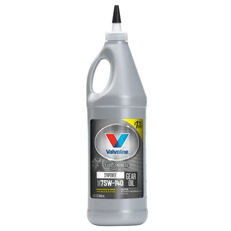 Valvoline Synpower Sae 75w 140 Full Synthetic Gear Oil 1 Qt Walmart