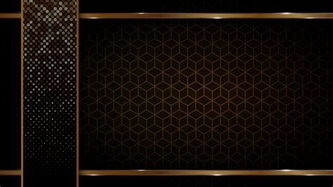 Black And Gold Background Abstract Geometric Shapes Luxury
