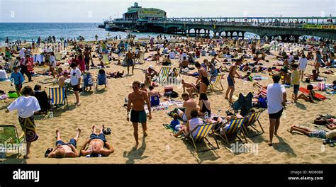 Bournemouth Crowded Beach Hi Res Stock Photography And Images Alamy