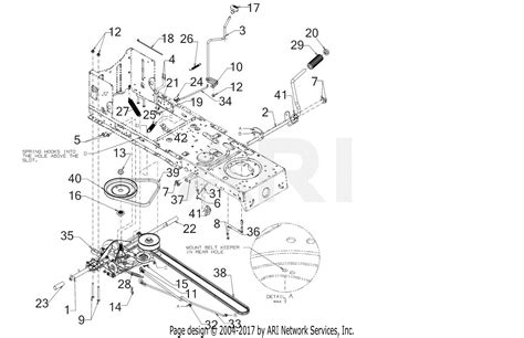 Mtd 13an77ss031 Lt4200 2018 Parts Diagram For Drive