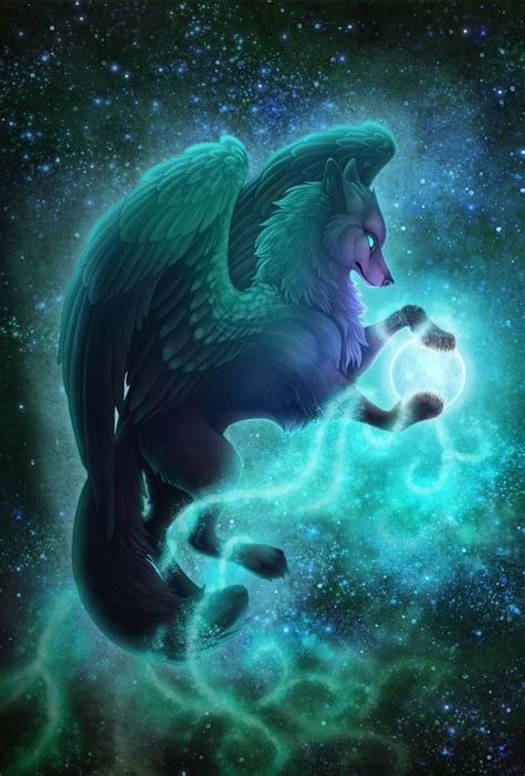 Digital, digital art, artwork, fantasy art, drawing, painting. 11 Anime Wolf Wallpaper Deviantart | Mythical creatures ...