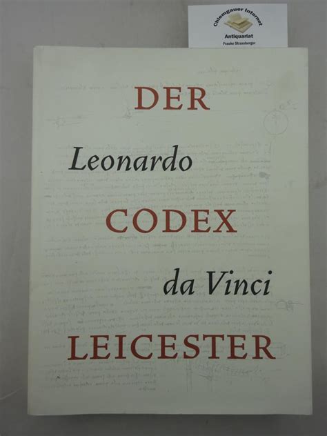 leonardo da vinci der codex leicester dieser katalog erscheint anläßlich der ausstellung