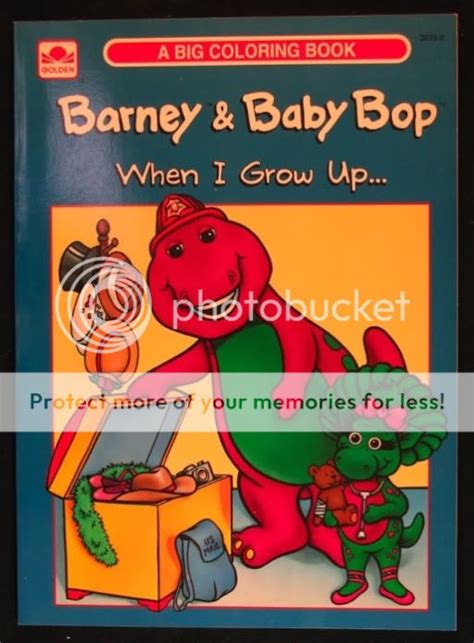 Barney And Baby Bop When I Grow Up Coloring Book Unused Ebay