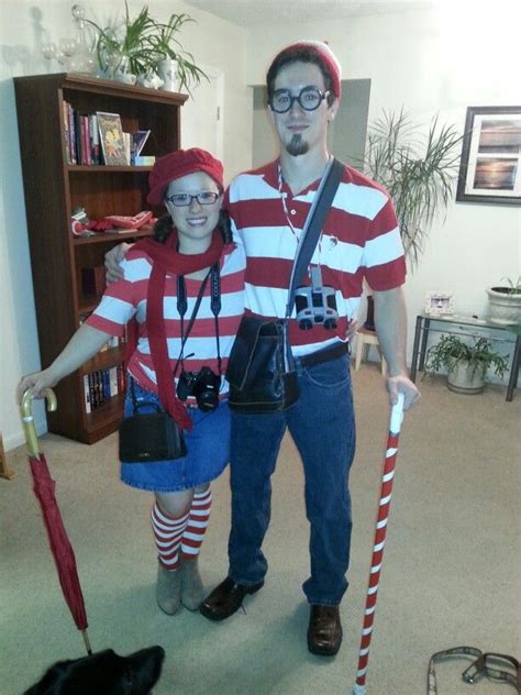 Wheres Waldo And Wenda Couples Costume Wheres Wally Fancy Dress Wheres Wenda Wheres Waldo