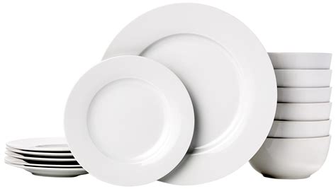 Basics Service De Table En Porcelaine Pour 6 Personnes 18 Service De