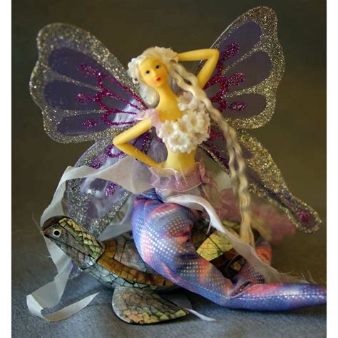 Mermaid Tail Doll With Butterfly Wings Lilac Small Au