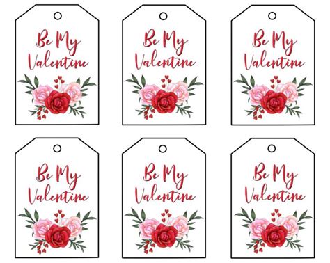 Free Printable Valentine Gift Tags That Are Fun And Pretty