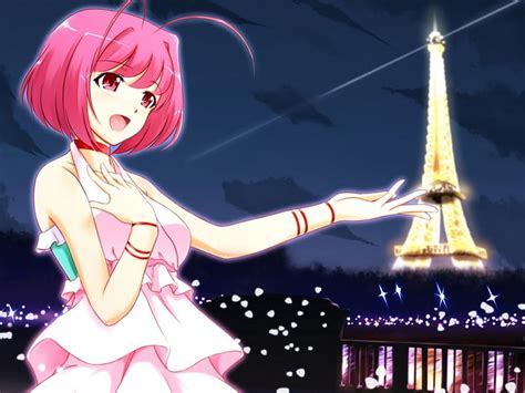 1920x1080px 1080p Free Download Eiffel Tower France Anime Nigth