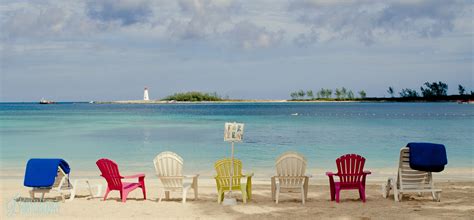 Junkanoo Beach Nassau Bahamas Vacation Beach Chairs Shore Sea Ocean Lighthouse Bahamas