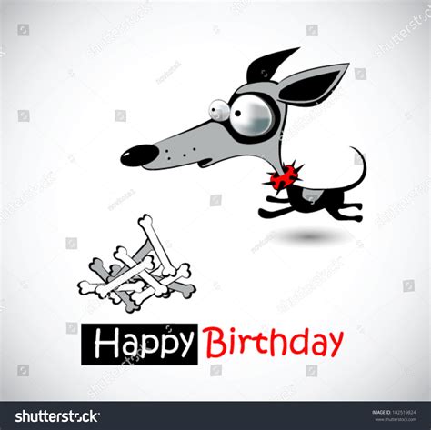 Happy Birthday Dogs Stock Vector Illustration 102519824 Shutterstock