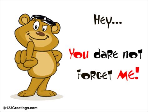 Dare Not Forget Me Free Forget Me Not Day Ecards Greeting Cards