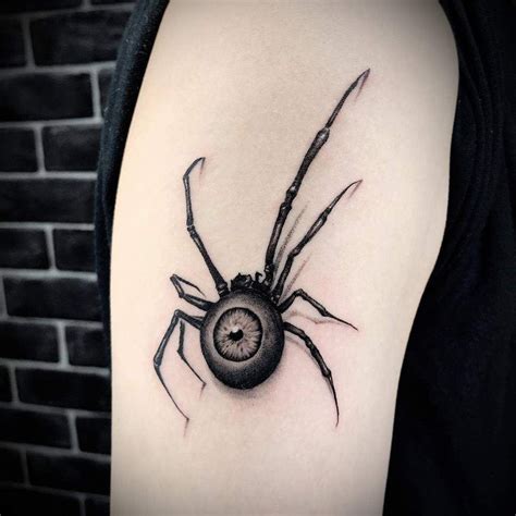 Black Widow Spider Tattoo 3d Spider Tattoo 3d Tattoos For Men Leg