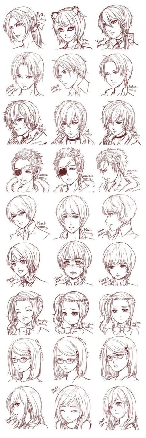 Maybe you would like to learn more about one of these? Anime Hair Drawing Reference and Sketches for Artists