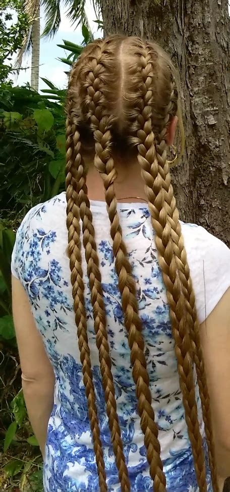 Braids And Hairstyles For Super Long Hair 5 French Braids