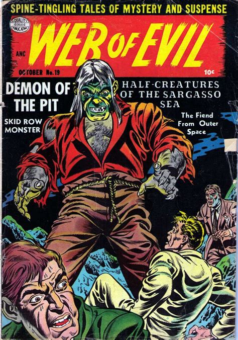 Comic Book Cover For Web Of Evil V1 19 Creepy Comics Sci Fi Comics