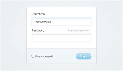 Clean And Simple Login Form Download Free Psd And Html