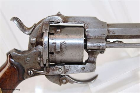 Belgian Antique Lefaucheux Folding Trigger Revolver