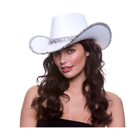 Cowgirl Hat White