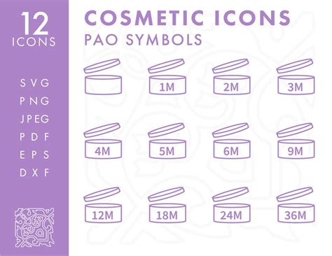 Pao Symbol Outline Icons Pack Svg Minimalist Packaging Icon Etsy