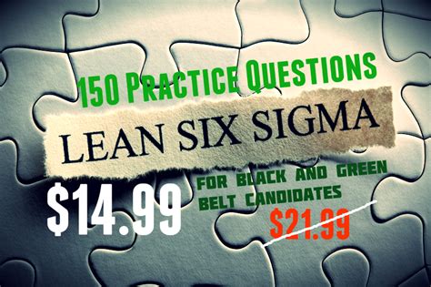 Lean Six Sigma 150 Practice Question Test With Answer Key
