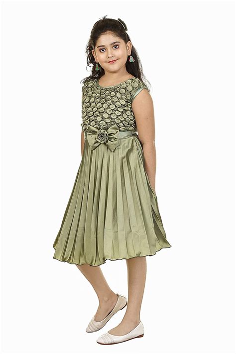 Girls Satin Made Western Frock Fshoppers