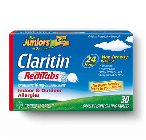 Claritin Reditabs® 24 Hour Relieve Allergy Symptoms