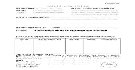 Sila ceraikan slip pengiriman bayaran (cp207) sebelum mengembalikan borang c1. 04-Borang Lampiran C1, C2 & C3