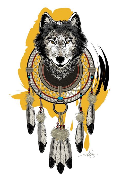 Animal Spirit Art Of Bear Coyote Eagle Sky Snake And