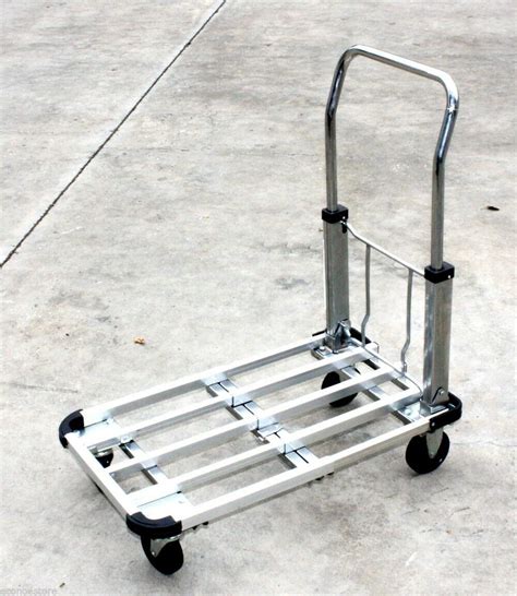 Collapsible Aluminum Platform Hand Cart Truck Dolly Sturdy Extendable