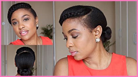 Quick And Easy Elegant Hairstyle For 4c Natural Hair Woc Youtube
