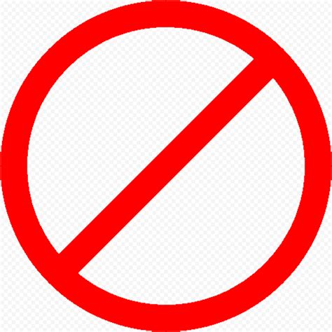 Forbidden No Red Symbol Icon Transparent Png Citypng