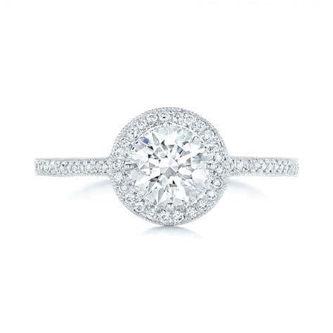 Custom Diamond Halo Engagement Ring 102692